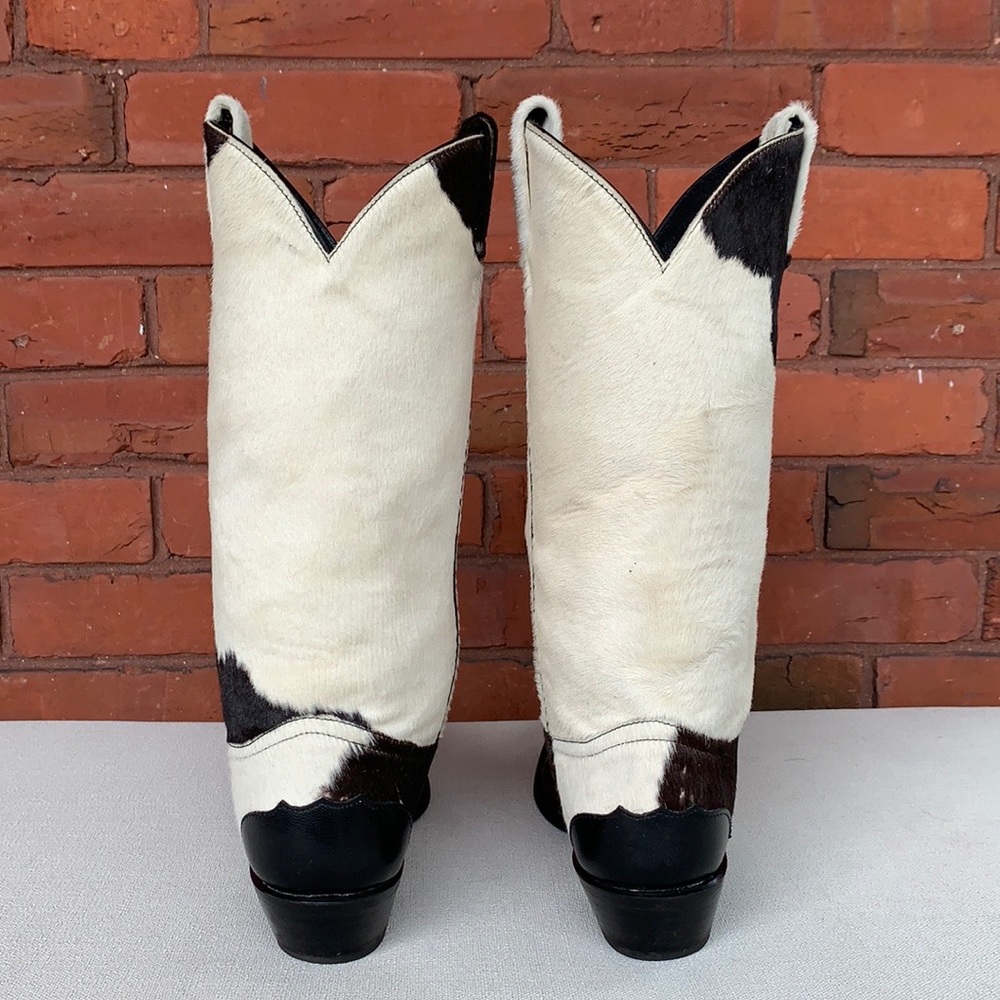 TONY LAMA VTG Pony Hair On Cowhide Western Boots - Picture 13 of 14